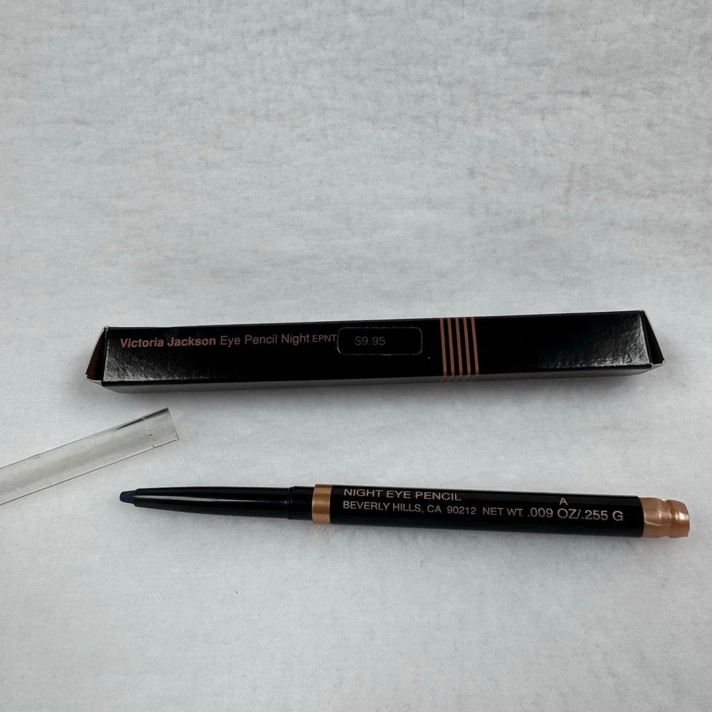 NIB VTG NOS 90s‎ Victoria Jackson Eye Pencil NIGHT Dark Blue Eyeliner Makeup
